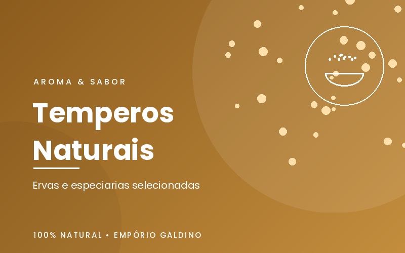 Conheça nossa linha de Temperos